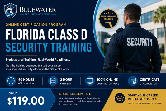 Florida Class D Security Training — Online Certification Program